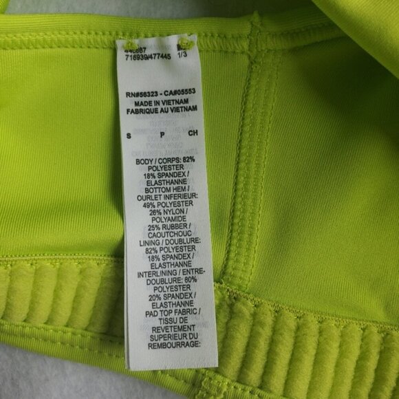 Nike Neon Green Padded Sports Bra Size Small - Picture 6 of 9